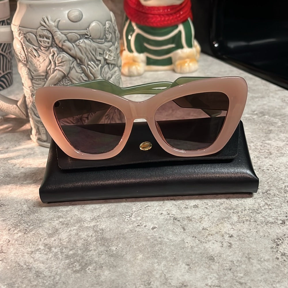 NWOT fashion sunglasses with case